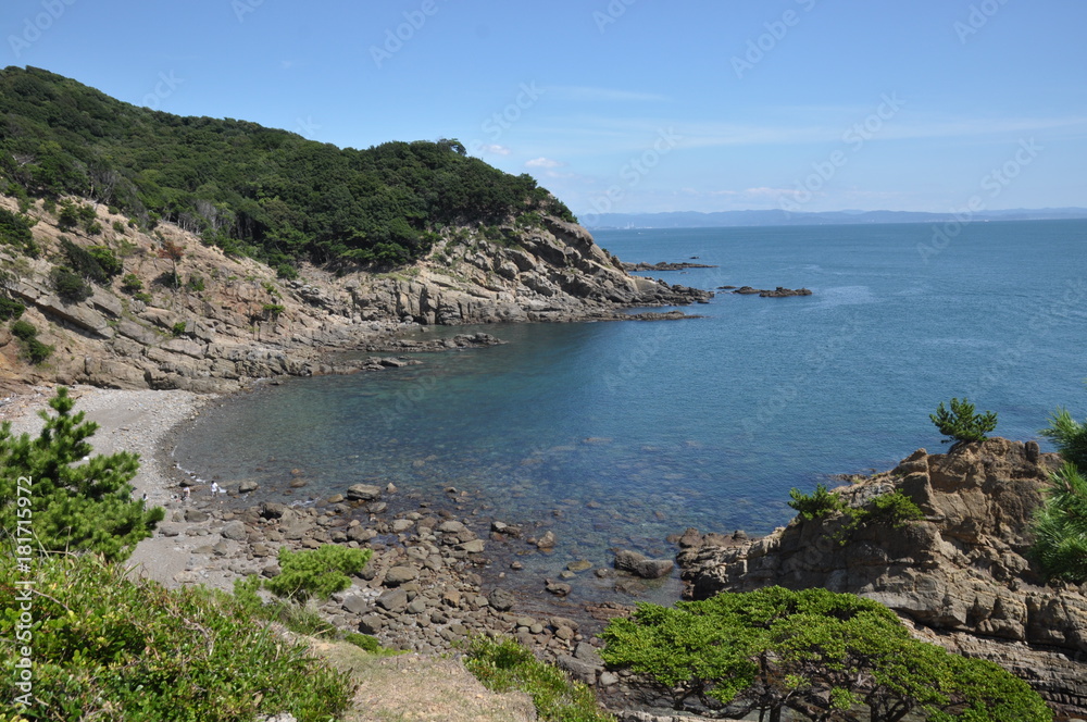 友ヶ島から見える海 風景 水平線 無人島 海 岩場 海岸 Stock 写真 Adobe Stock