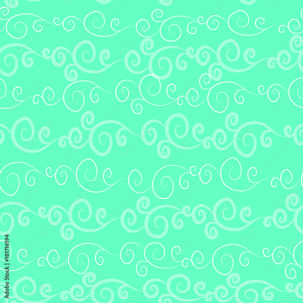 Seamless pattern with hand-drawn strips of curls Seamless pattern with hand-drawn strips of curls