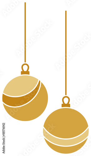 Christmas ornament minimalist vector illustration