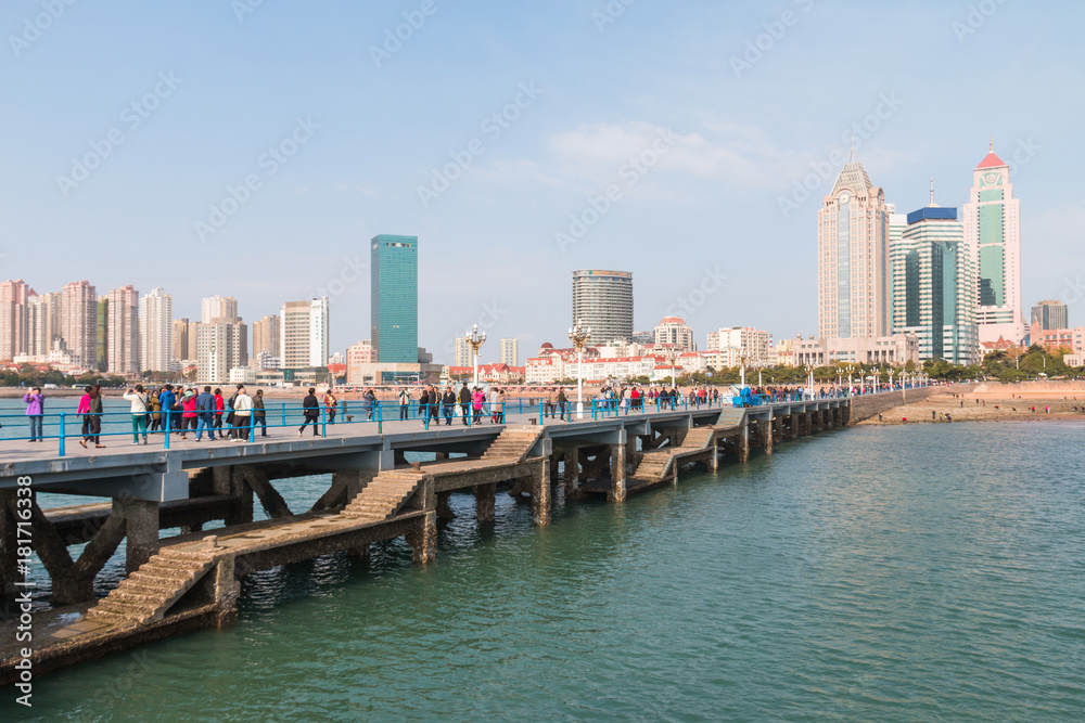 Obraz premium Krajobraz chińskiego Qingdao