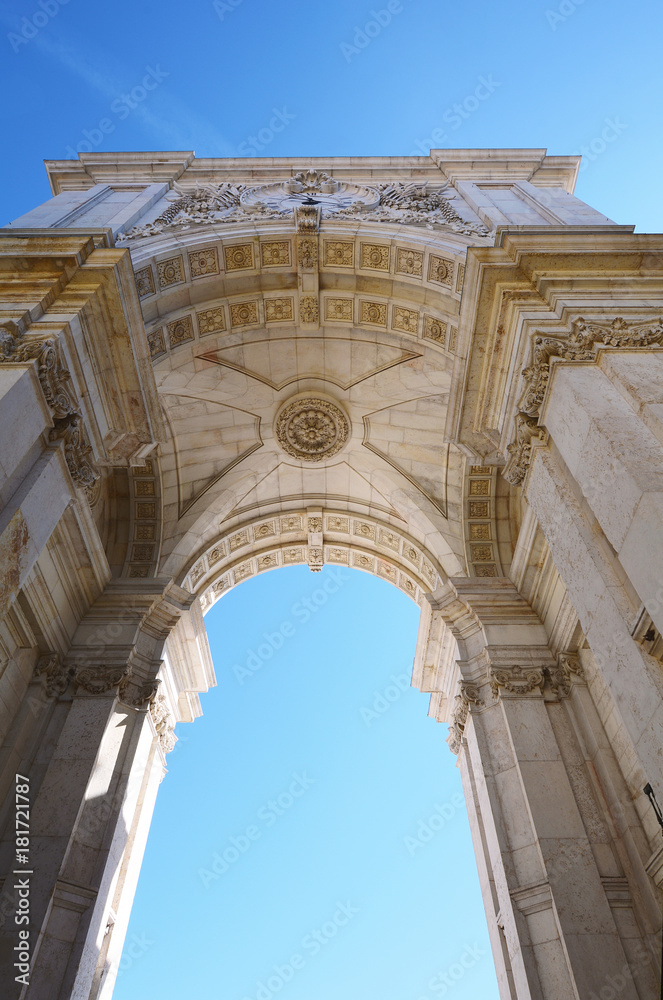 Rue Augusta Arch in Lisbon.