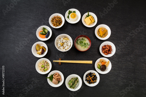 ごはんのおかず Side dishes of rice japanese food