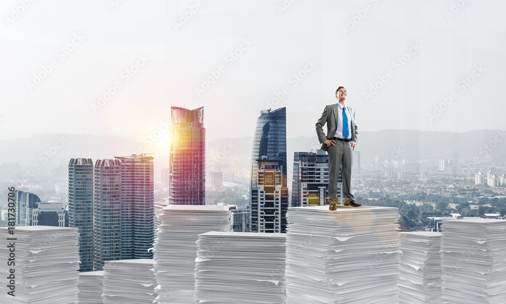 Successful confident businessman in suit. Successful confident businessman in suit.