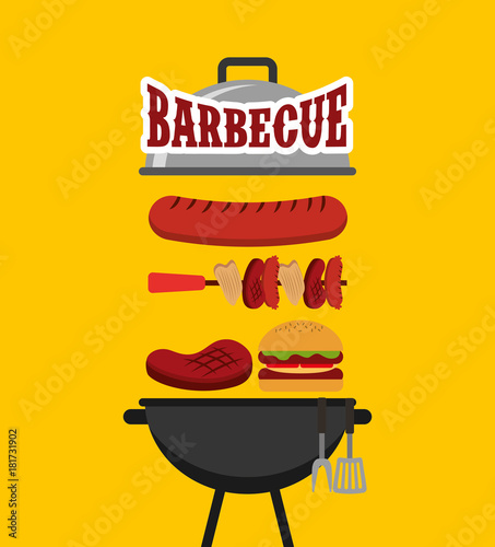 barbecue celebration concept icons vector illustration design