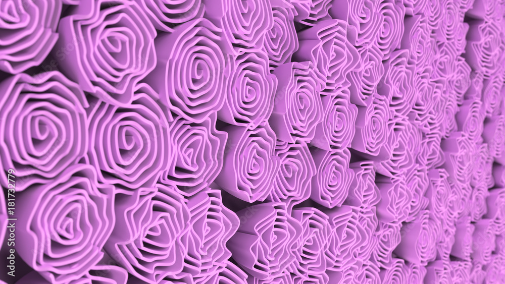 Obraz premium Pattern from purple flowers