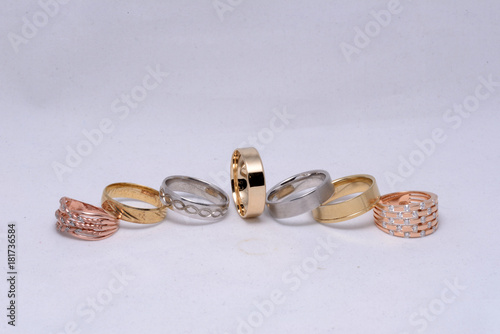 Photography rose, white and yellow gold