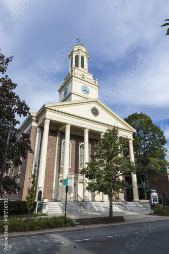 historic building of agricultural national bank in Pittsfield photo