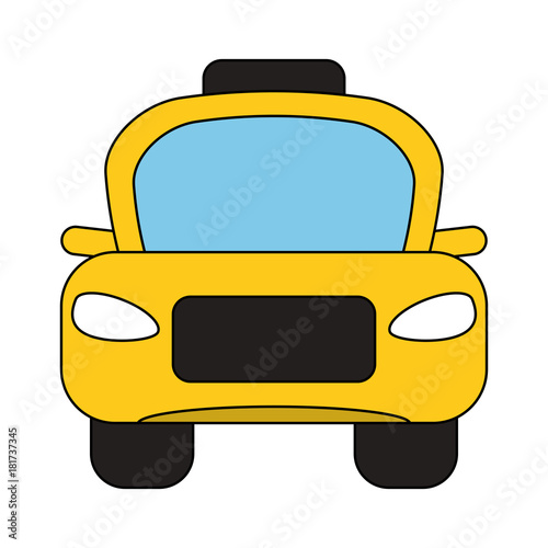 Taxi cab frontview