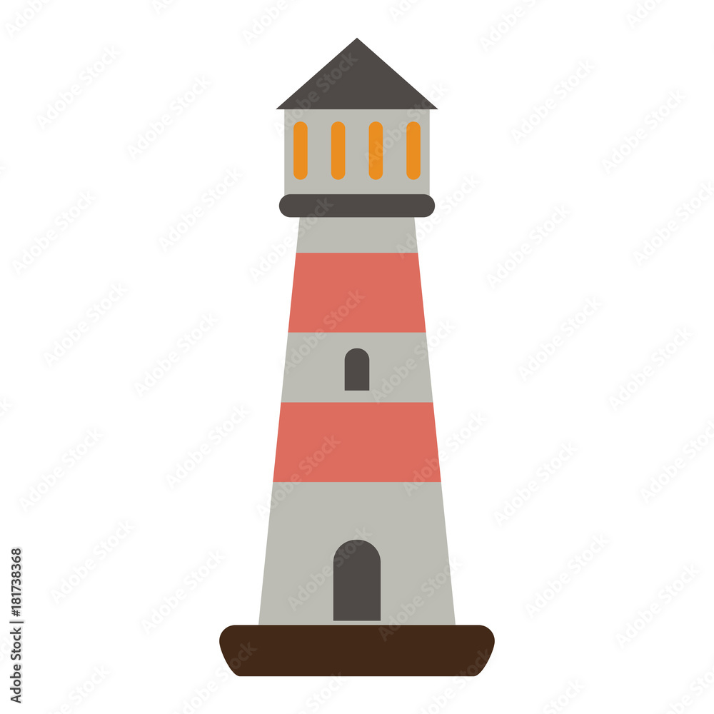 Lighthouse isolated symbol