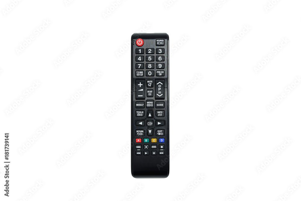 Remote control TV isolated on white background Remote control TV isolated on white background