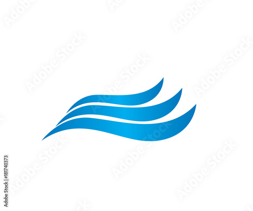 Wallpaper Mural stream line wave ocean logo Torontodigital.ca