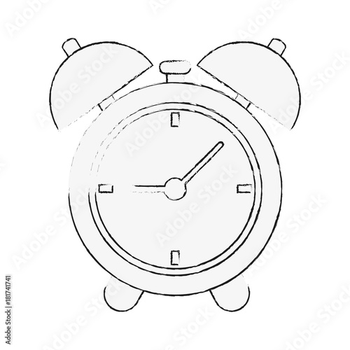 Clock with alarm bells