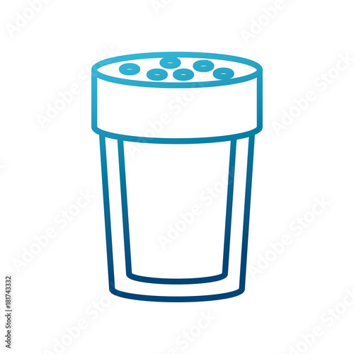Salt bottle isolated