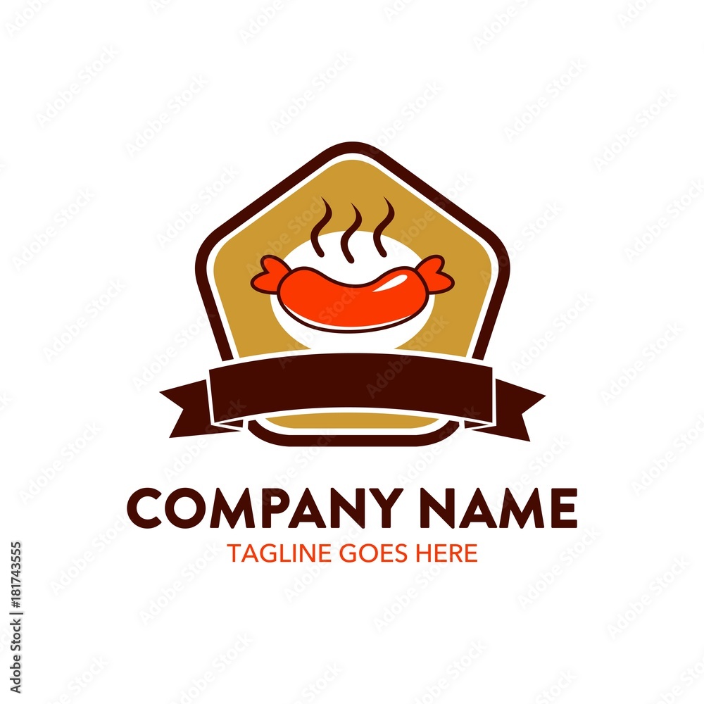 custom made wallpaper toronto digitalbeef steak logo. unique. vector. editable