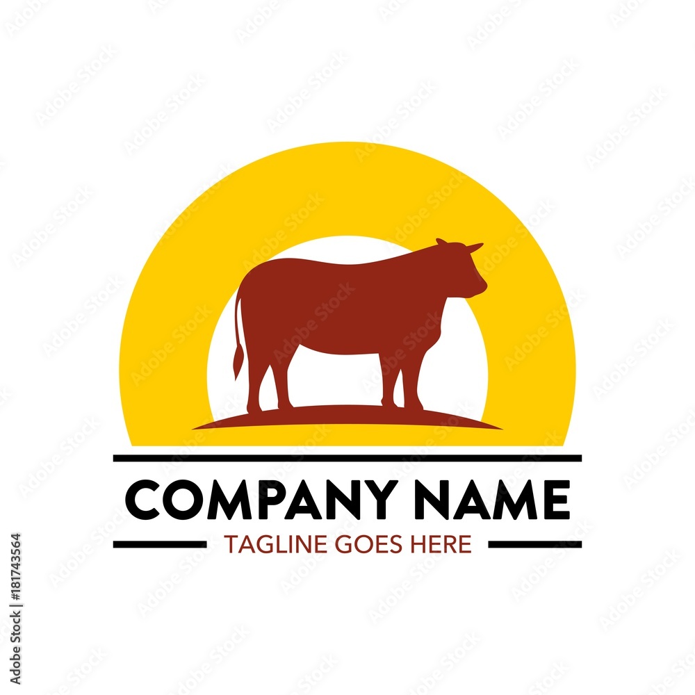 Obraz premium beef steak logo. unique. vector. editable