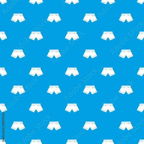 Male underwear pattern seamless blue