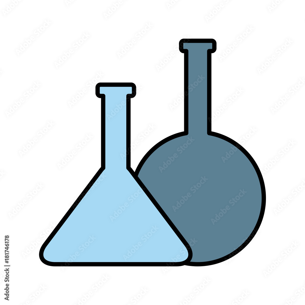 Flask chemistry tools icon vector illustration graphic design Flask chemistry tools icon vector illustration graphic design