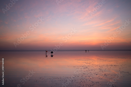 sunset and photo shoot in salt lake © mehmetcan