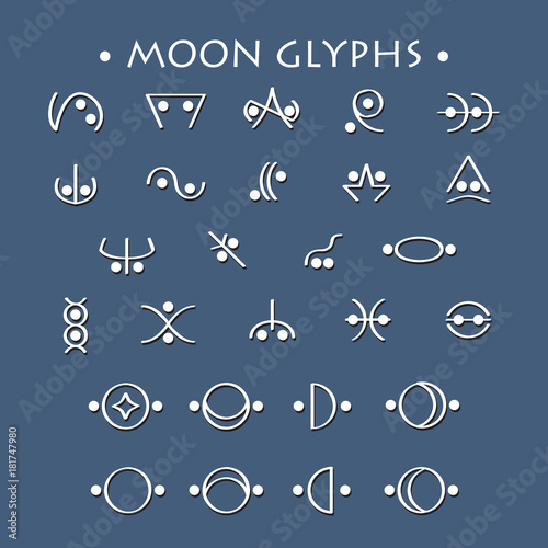 Moon Glyphs Symbol