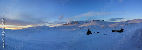 Haukelisetter, Handargervidda, Norway, Telemark, Scandinavia, Winter morning © Michal
