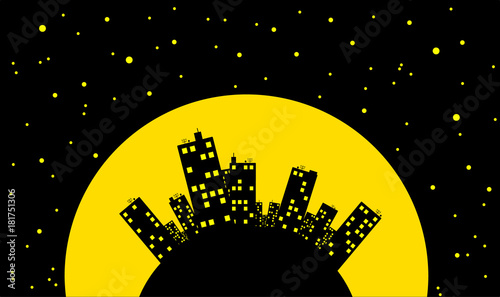 Skyline bei Nacht 