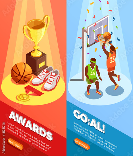 Basketball Awards Vertical Banners