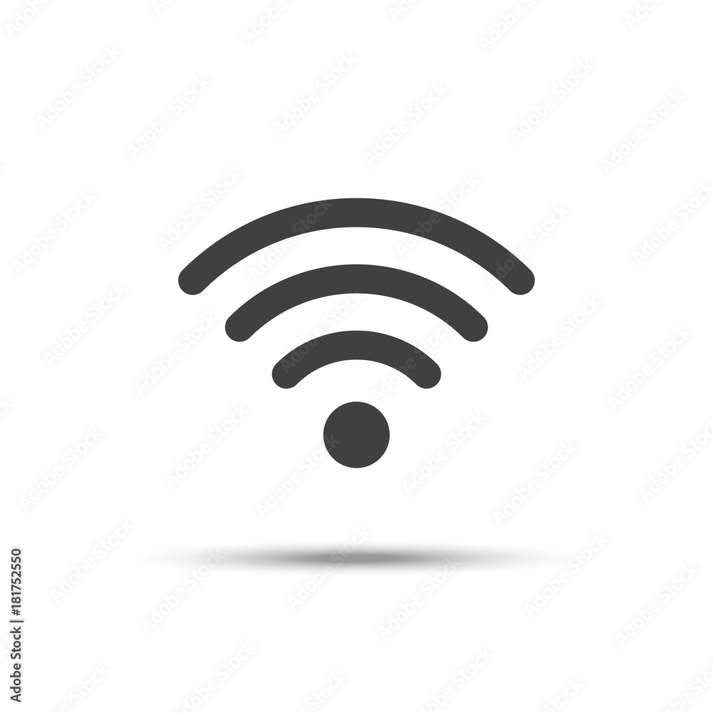 Wifi icon vector, wireless network symbol isolated on white background Wifi icon vector, wireless network symbol isolated on white background