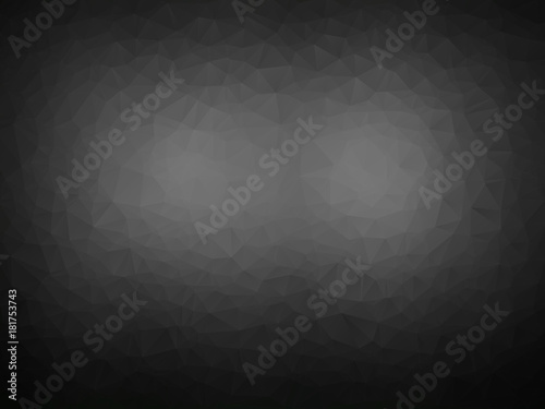 abstract black background with polygonal pattern