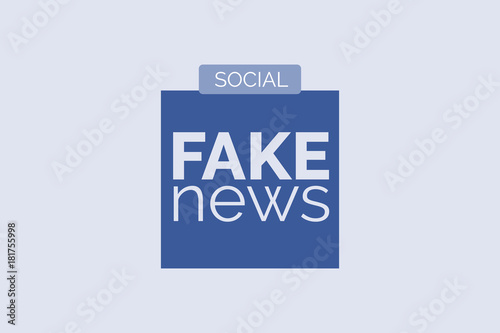 Fake news speech bubble isolated on light blue background vector illustration vector