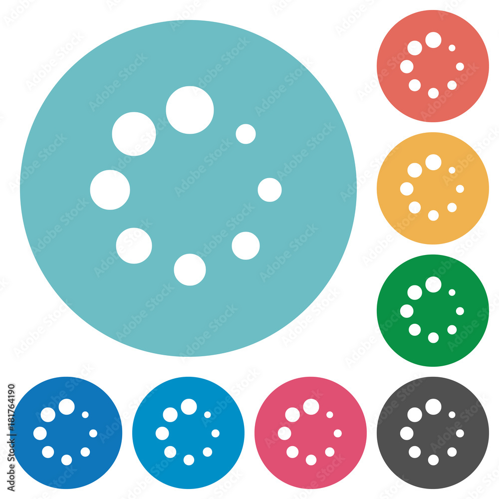 Preloader symbol flat round icons Preloader symbol flat round icons