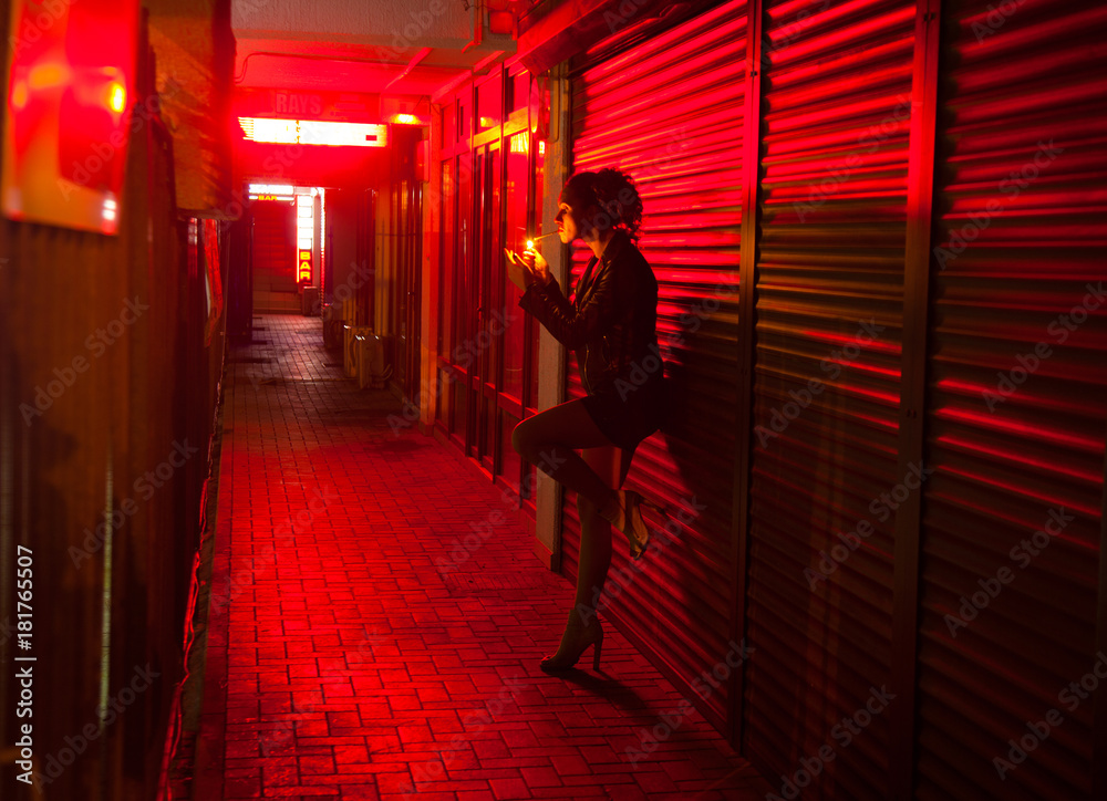 red-light street