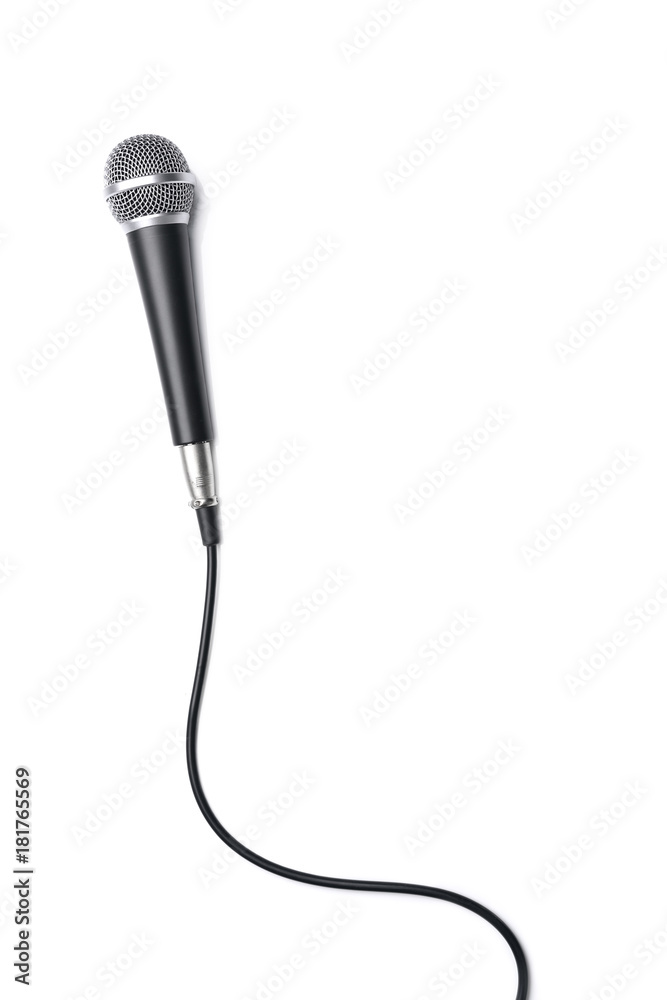 Obraz premium Microphone isolated on white background