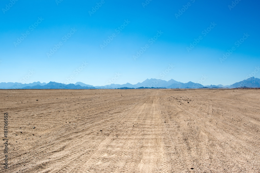 Landscape of the Arabian desert Landscape of the Arabian desert