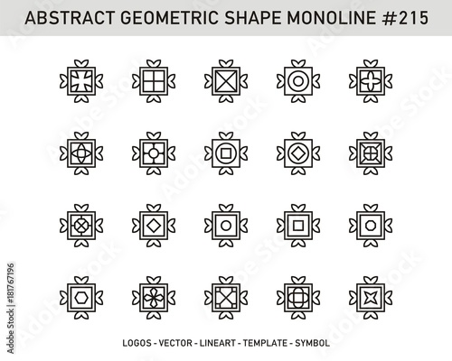 Modern Geometric set. Artline shapes. Stock vector Design.