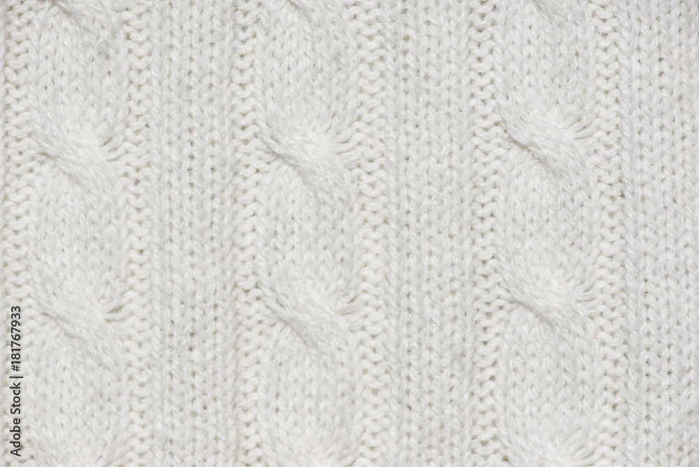 White knitted braids background White knitted braids background