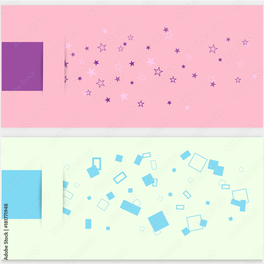 Fototapeta premium Vector abstract background with flat design