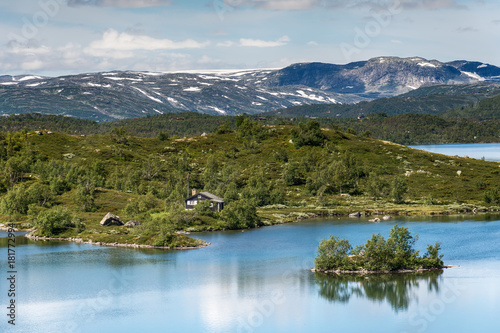 Fototapeta Naklejka Na Ścianę i Meble -  Sløddfjorden lake, Norway