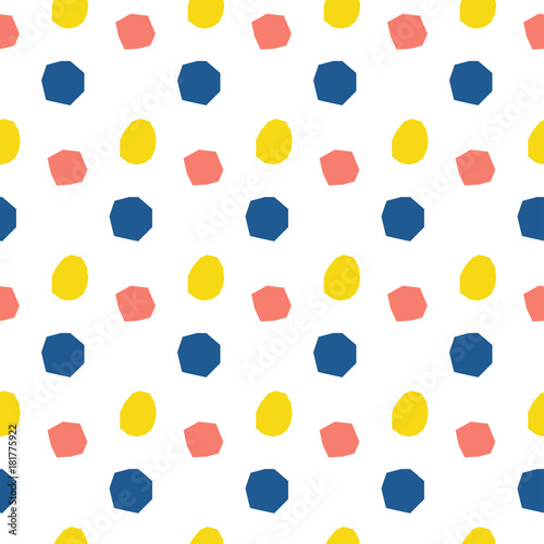 Abstract handmade umbrella and drop seamless pattern background. Childish handcrafted wallpaper for design card, baby nappy, diaper, scrapbook, holiday wrapping paper, textile, bag print, t shirt etc.