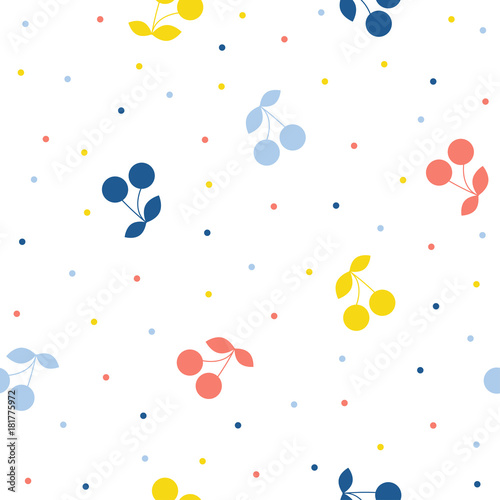 Abstract handmade umbrella and drop seamless pattern background. Childish handcrafted wallpaper for design card, baby nappy, diaper, scrapbook, holiday wrapping paper, textile, bag print, t shirt etc.