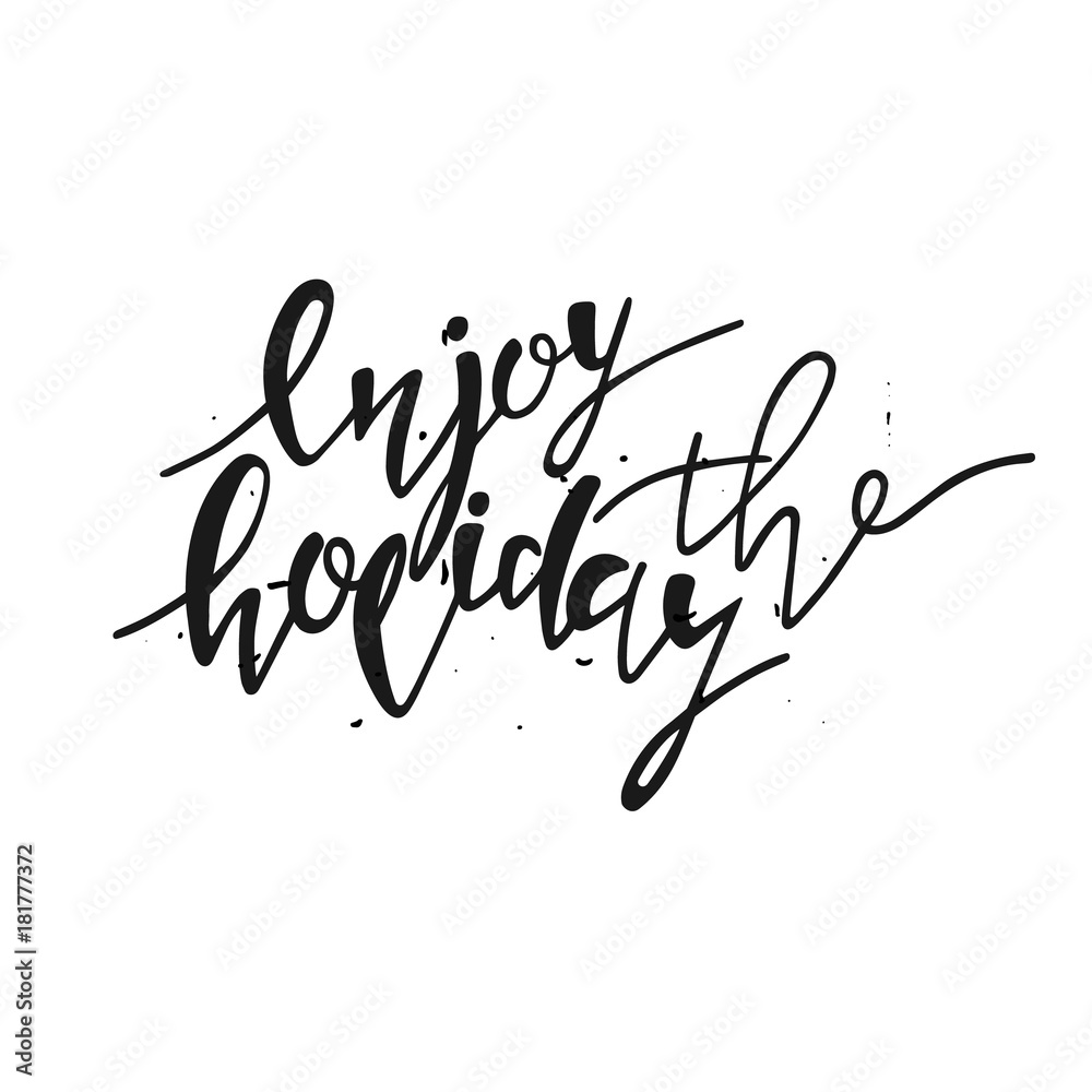 Obraz premium Handdrawn lettering Christmas