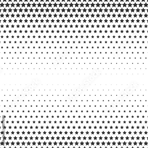 Halftone effect with stars.