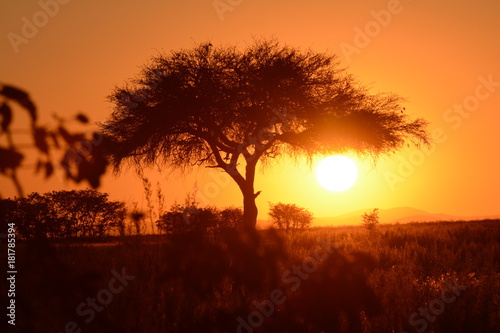 Sunset in Namibia