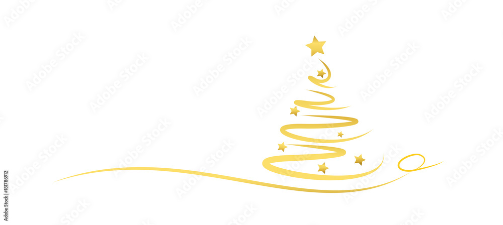 goldener tannenbaum