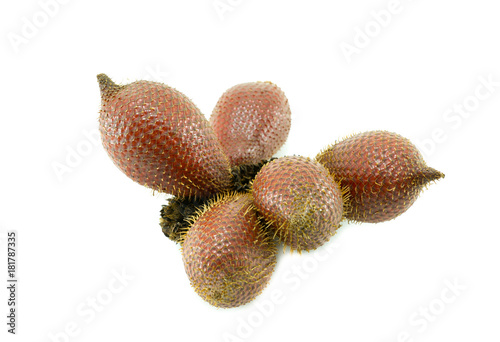 Zalacca fruit isolated on white background