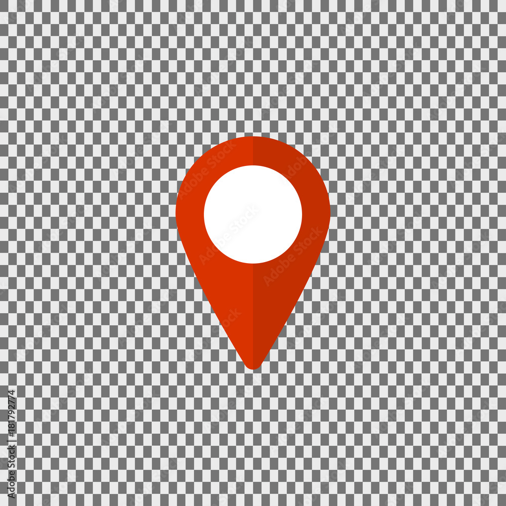 Fototapeta premium Geo tag infographic element. Stock vector.