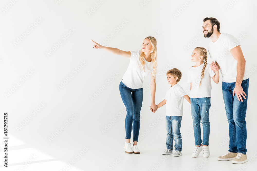 happy young family