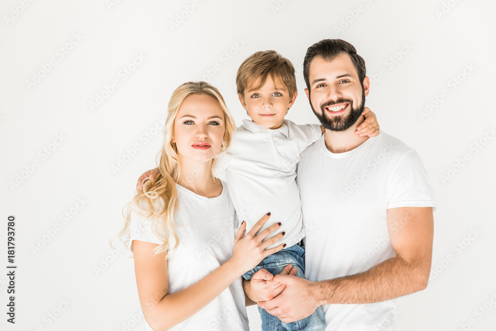 happy parents with son happy parents with son