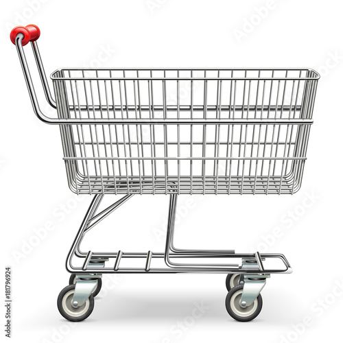 Vector Empty Supermarket Cart