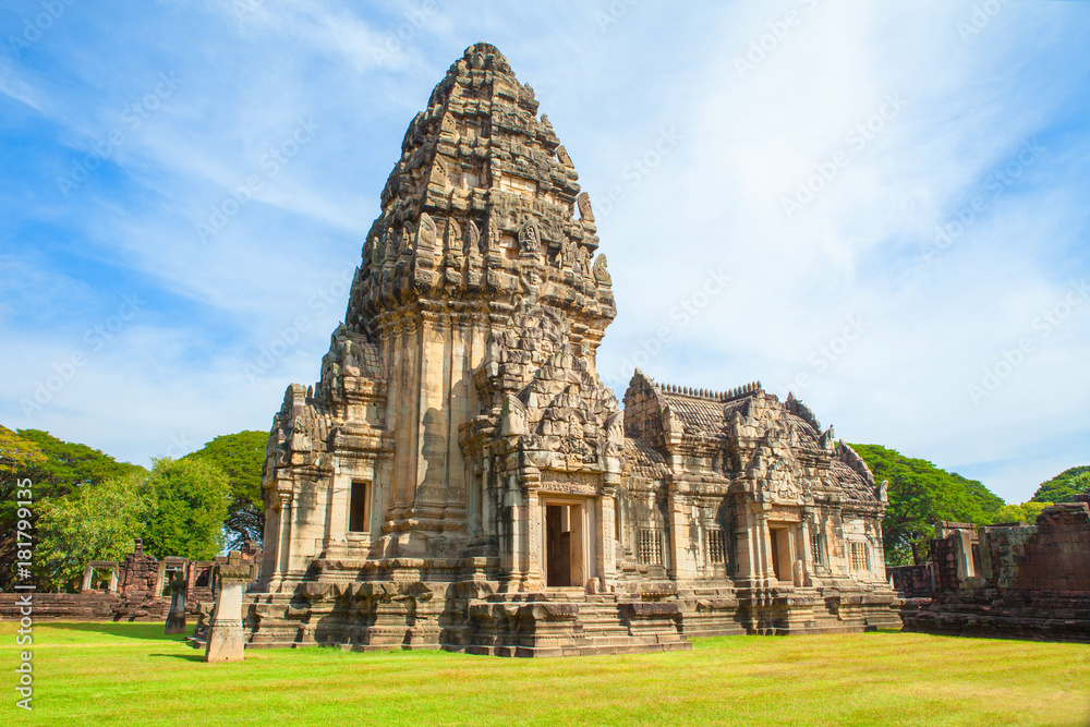 phimai Historical and ancient stone castle in thailand