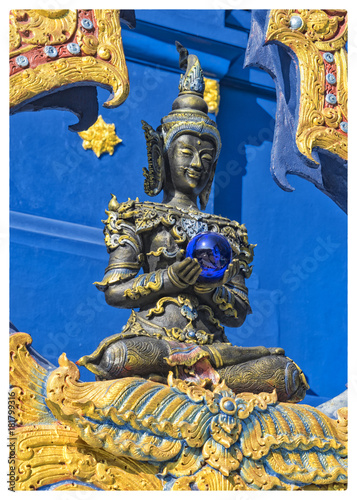 Statue detail Blue Temple Chiang Rai Thailand